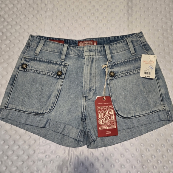 Lucky Brand Pants - Women’s Lucky Brand Jean Shorts, Cargo Cuff Short Size 4/27, NWT! 79.50!